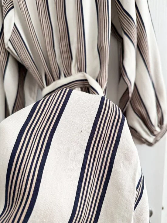 Horses Atelier "Blouson" Striped Maxi Dress in Soleil, size "3" (fits like Small - Picture 8 of 12